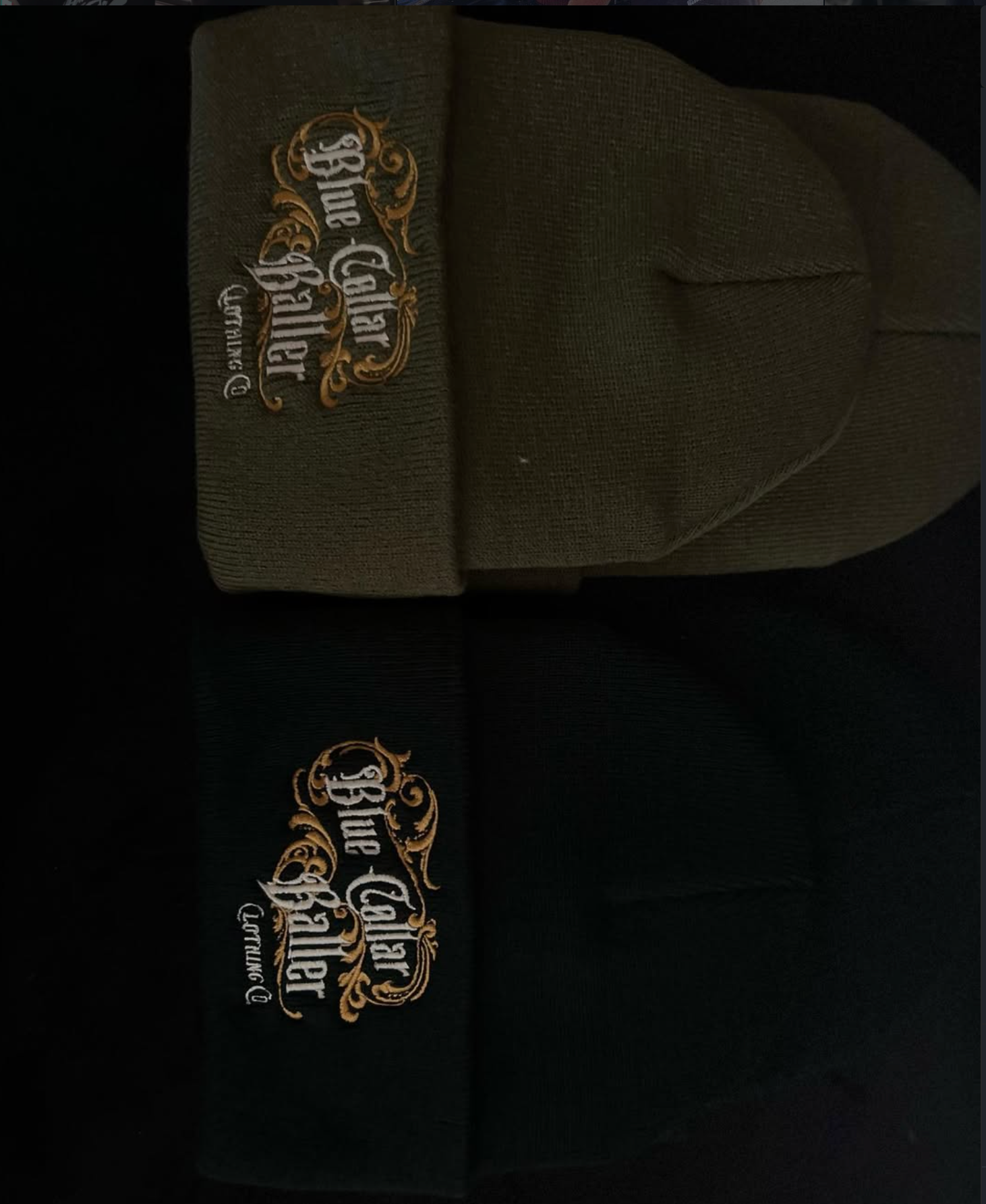 blue collar beanies